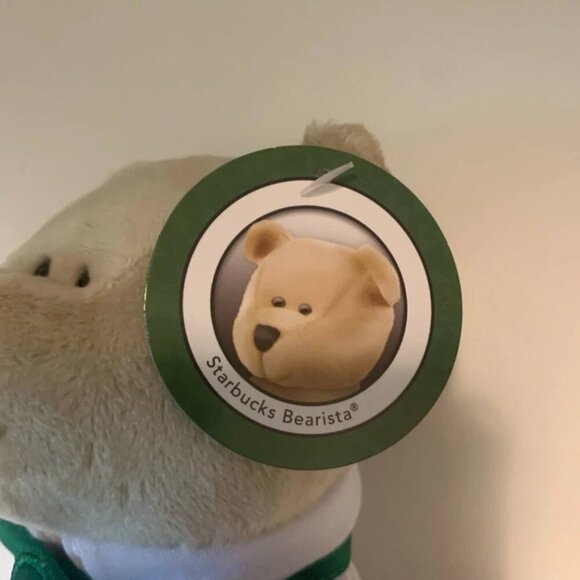 NEW Starbucks GERMANY Exclusive Bearista Plush Teddy Bear With Green Apron - Picture 3 of 4